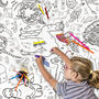 Colour In Giant Poster Tablecloth Animals Personalse It, thumbnail 1 of 5