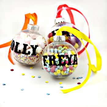 Personalised Fill Me Up Bauble, 2 of 11