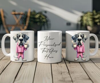 Personalised Great Dane Morning Coffee Pet Dog Gift Mug, 2 of 2