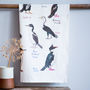 'Shags' Illustrated Bird Tea Towel, thumbnail 1 of 3