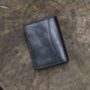 Woodland Collection Black Leather Card Holder – Slim Rfid Wallet, thumbnail 5 of 6