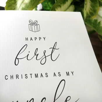 First Christmas Card For Uncle, 2 of 4