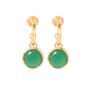 Emerald Green Crystal Hoop Earrings, thumbnail 1 of 4