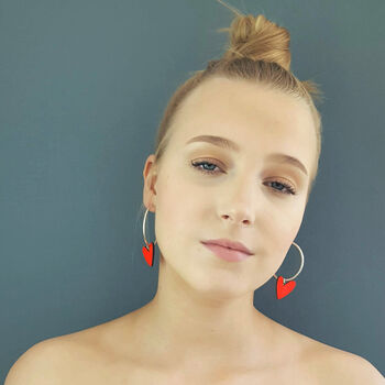Heartbreaker Hoop Earrings, 5 of 5