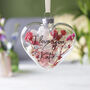 Valentine's Day Floral Glass Bauble Decoration, thumbnail 1 of 5
