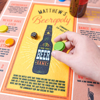 Personalised Beeropoly Beer Board Game, 3 of 3