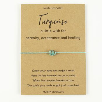 Turquoise Wish For Healing Gemstone Bracelet, 3 of 4