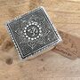 Small Trinket Boxes Set Of Two Silver Boho Box, thumbnail 6 of 8