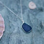 Cornish Sea Glass Pendant Rare Blue No. Two, thumbnail 2 of 6