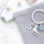 Ice Skating Personalised Keyring Ice Skate Gift, thumbnail 3 of 7