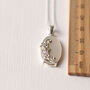 Flower Mother Of Pearl Sterling Silver Pendant, thumbnail 6 of 12