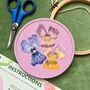 Pansy Floral Embroidery Kit, thumbnail 3 of 6
