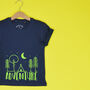 Personalised 'Adventure' Camping Outdoors T Shirt, thumbnail 1 of 3