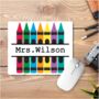 Personalised Crayon Mouse Mat Teachers Gift, thumbnail 2 of 5