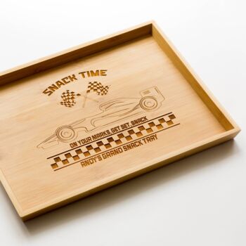 Personalised F1 Grand Prix Racing Cars Snacks Tray, 4 of 9