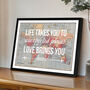 'Life Takes You' Personalised Map Print, thumbnail 1 of 5