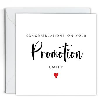 Congratulations On Your Promotion Job Card, 2 of 2