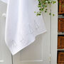 Embroidered Linen Nordic Trees Tea Towel, thumbnail 5 of 5