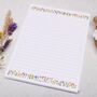 A5 Letter Writing Paper With Ditsy Floral Border, thumbnail 3 of 4