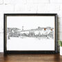 Aberdeen City Skyline Black And White Art Print, thumbnail 2 of 6