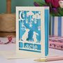Personalised Papercut Bunny Birthday Card, thumbnail 6 of 7