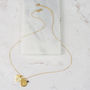 Gold Initial Charm Necklace With Birthstone, thumbnail 12 of 12