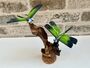 Handcrafted Emperor Dragonfly Wooden Sculpture Ornament, thumbnail 1 of 10