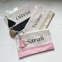 Personalised Tassel Canvas And Faux Leather Cosmetic Bags, thumbnail 1 of 5