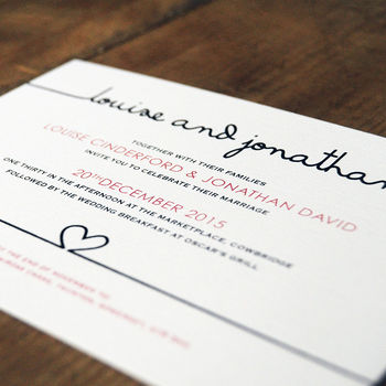 Scribble Wedding Invitation And Save The Date, 2 of 10