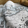 London Dog Map Tea Towel, thumbnail 2 of 9