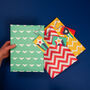 Scandi Disco Green Gift Wrap And Tags, thumbnail 4 of 4