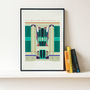 Art Deco London The Hoover Building Illustrated Poster, thumbnail 1 of 3