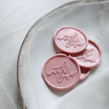 Self Adhesive 'With Love' Wax Seals, 7 of 12