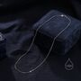 Sterling Silver Skinny Curb Chain Choker Necklace, thumbnail 1 of 12