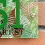 Personalised Acrylic Tropical House Door Number Sign, thumbnail 3 of 6