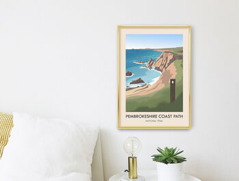 Pembrokeshire Coast Path National Trail Travel Poster, 2 of 8
