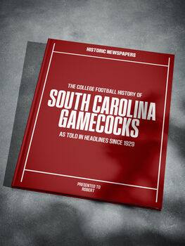 South Carolina Gamecocks Personalised College Football Newspaper History Book, 9 of 12