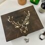 Stag Personalised Cufflink And Watch Box, thumbnail 7 of 11