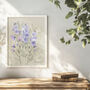 70th Birthday Birth Flower Print, thumbnail 1 of 2