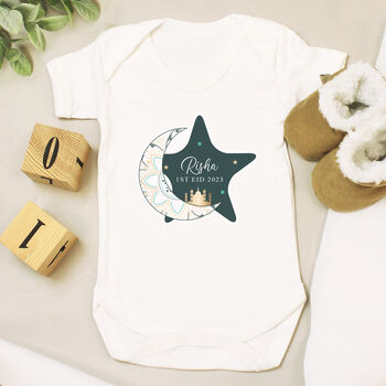 Personalised 1st Eid Babygrow, 3 of 7