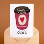 Thanks A Latte Personalised Teacher Card, thumbnail 2 of 3