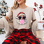 Retro Bubblegum Santa Christmas T Shirt, thumbnail 7 of 8