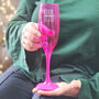 Personalised Pink Champagne Glass Gift For Bridesmaid, thumbnail 3 of 9