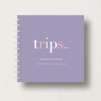 Personalised 'Trips' Small Notebook, 8 of 10