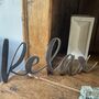 'Relax' Metal Word Sign Wall Art Decoration, thumbnail 1 of 6