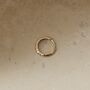 Hammered Huggie Hoop Earring 9k Gold, thumbnail 1 of 3