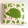 Woodland Hedgehog Nursery Cushion, thumbnail 5 of 5