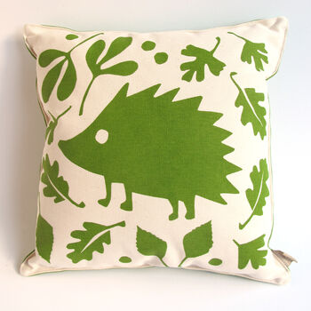 Woodland Hedgehog Nursery Cushion, 5 of 5