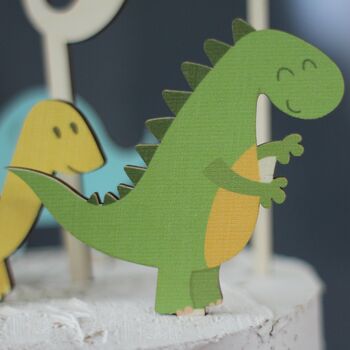 Personalised Cake Topper, Dinosaurs, 4 of 8