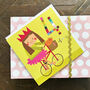 Bicycle 4th Birthday Card, thumbnail 1 of 4